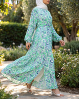 Prismatic Bloom Dress - Emalina Fashion