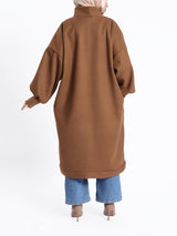 Duchess Puffy-Sleeve Dress