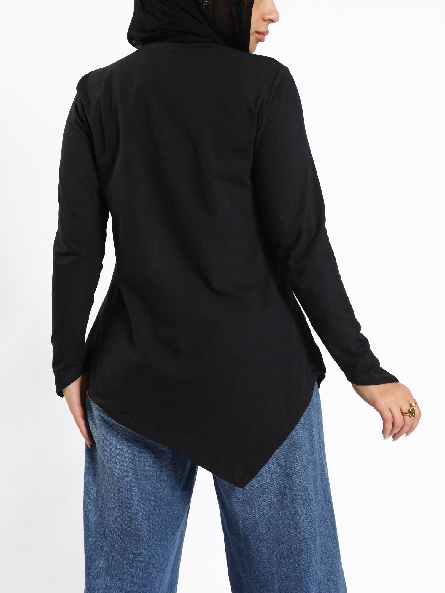 Pointelle Long - Sleeve Basic Top - Emalina Fashion