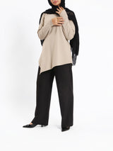 Pointelle Long - Sleeve Basic Top - Emalina Fashion