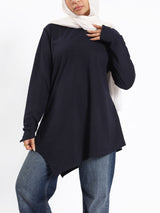 Pointelle Long - Sleeve Basic Top - Emalina Fashion