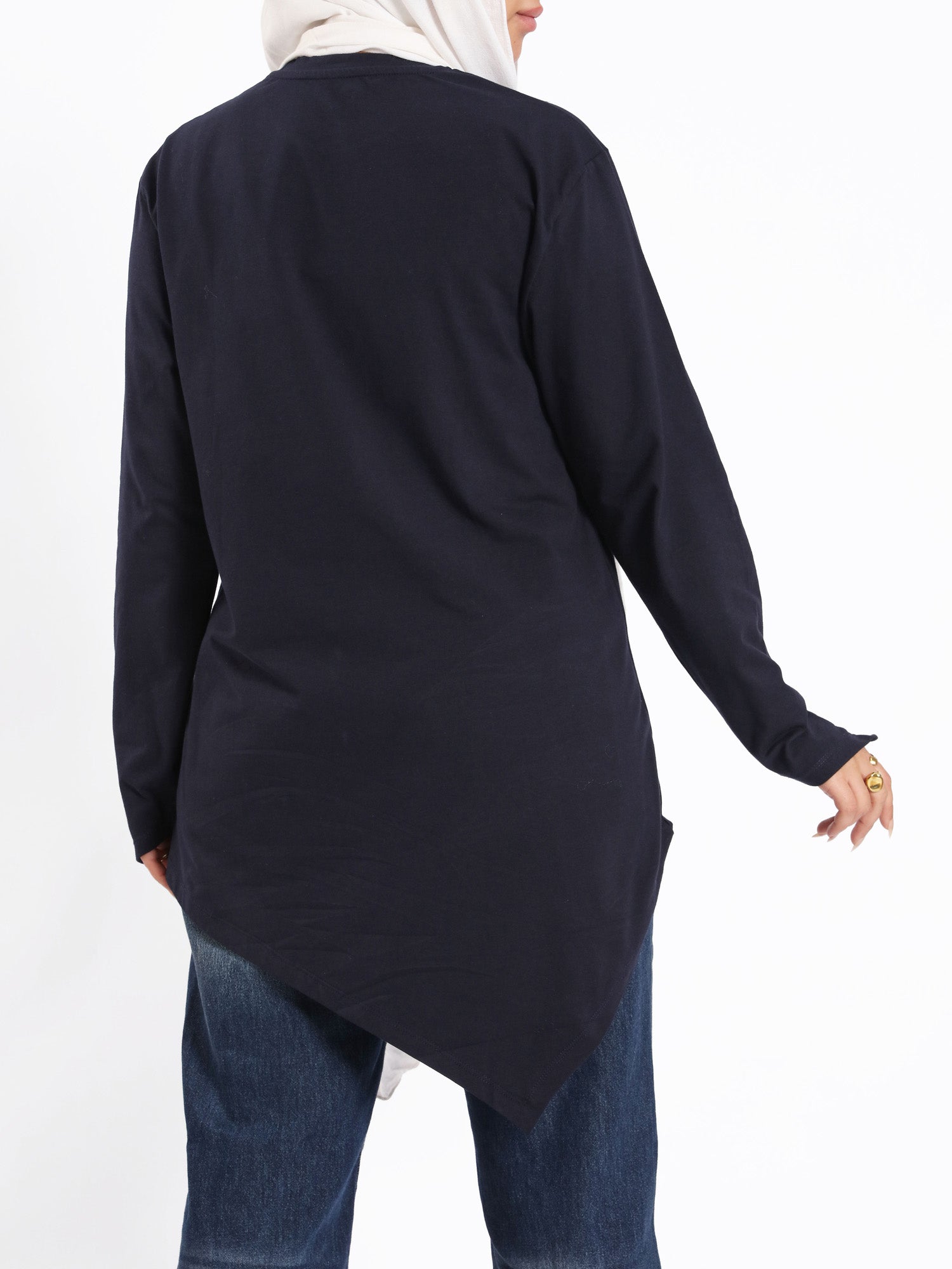 Pointelle Long - Sleeve Basic Top - Emalina Fashion