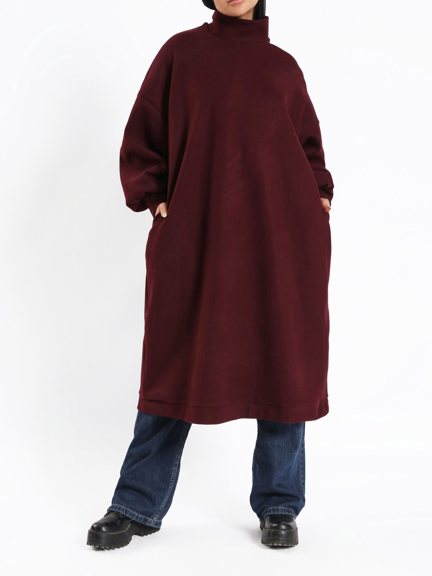 Duchess Puffy-Sleeve Dress