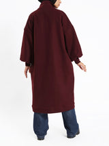 Duchess Puffy-Sleeve Dress