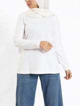 Rounda Long-Sleeve Basic Top