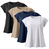 Ease Half - Sleeve Basic Top Bundle - Emalina Fashion