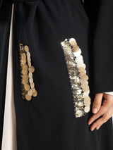 Bedouin Blossom Kaftan with flowing silhouette and free-size fit, designed for modest everyday comfort and effortless style