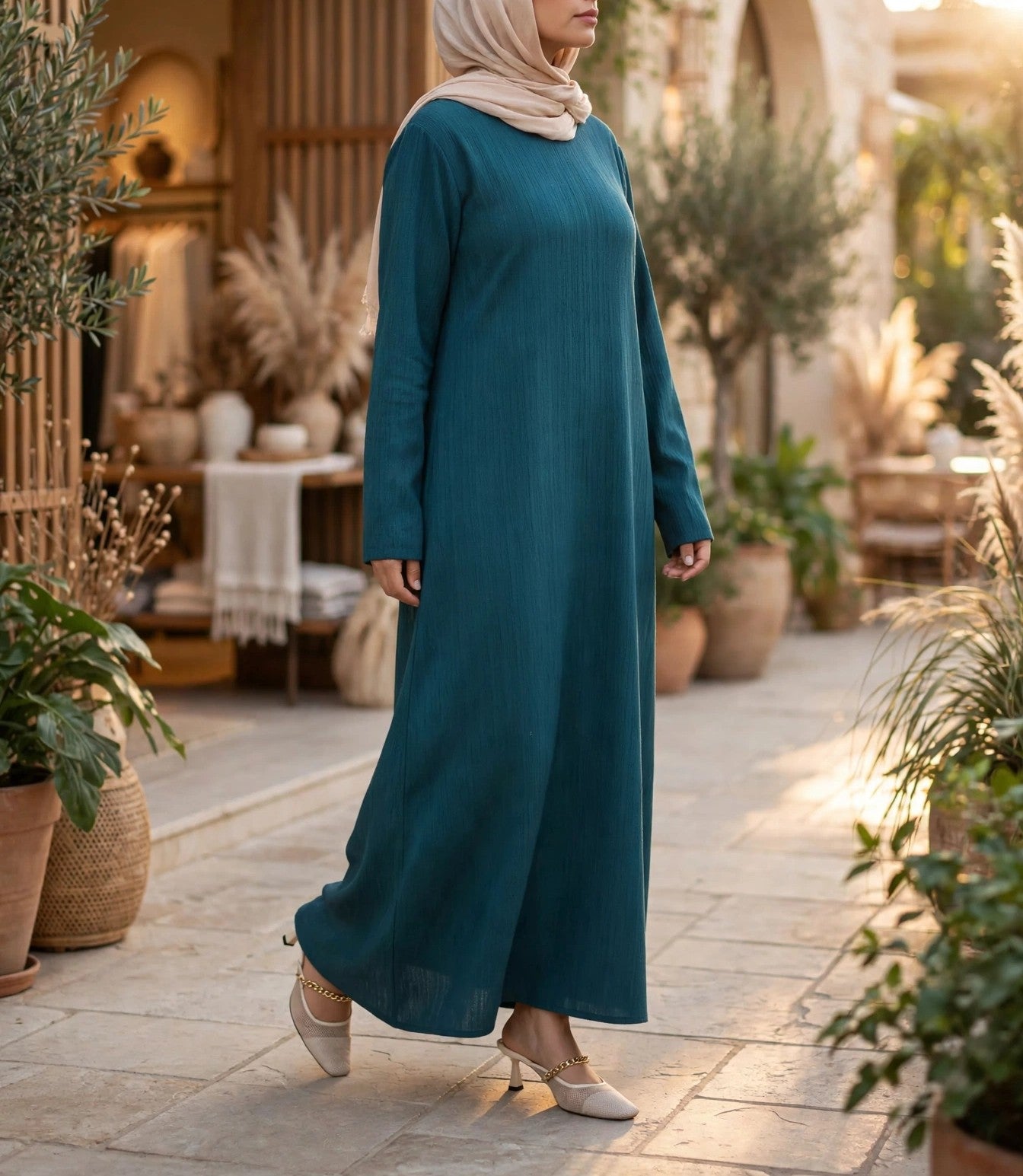Cleopatra Basic Dress - Emalina Fashion