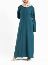 Royal Green Long-sleeve maxi dress – modest fashion wear