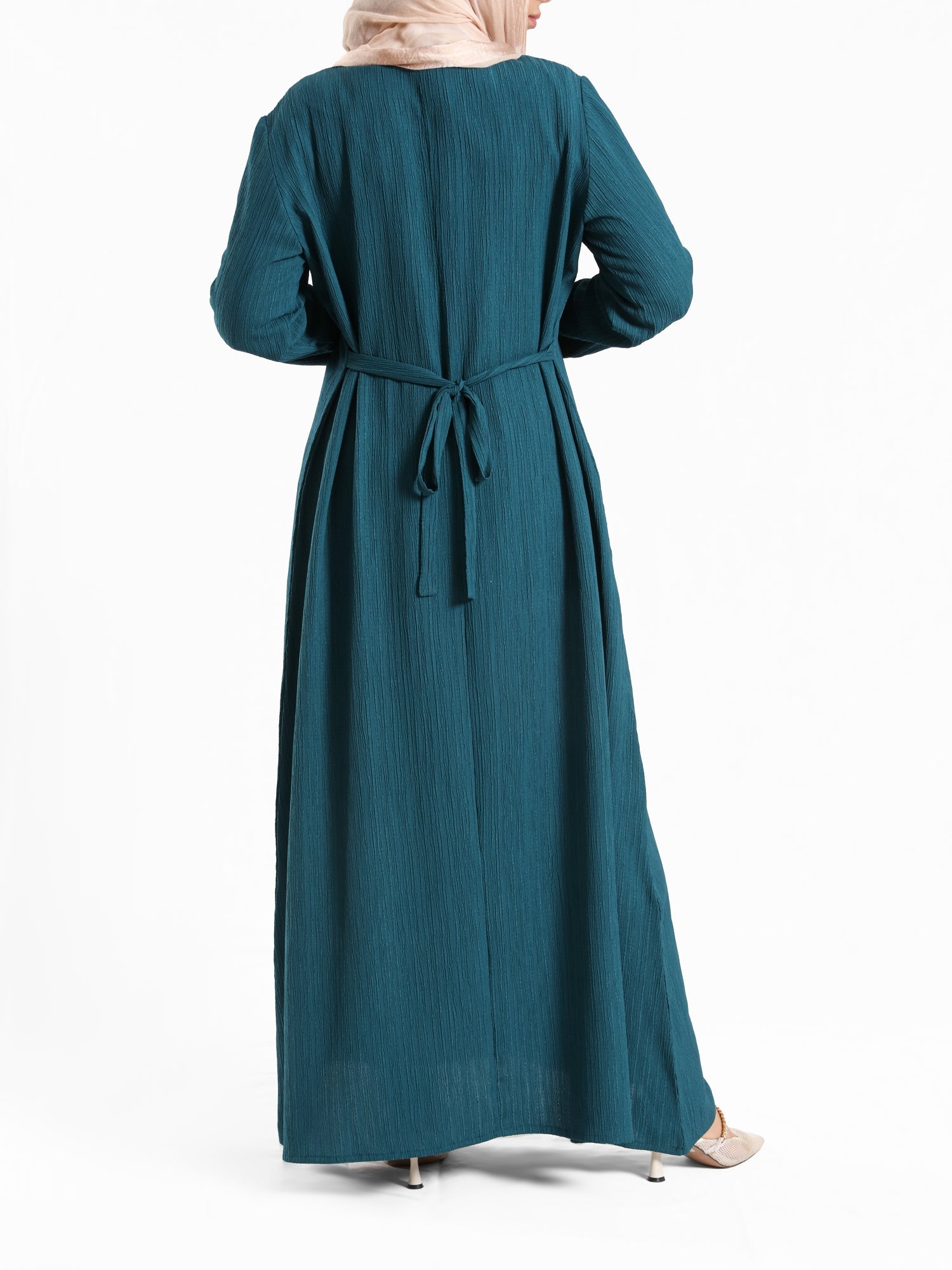 Royal Green Long-sleeve maxi dress – modest fashion wear
