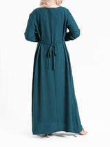 Royal Green Long-sleeve maxi dress – modest fashion wear