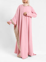 Rose kaftan with gold detailing – elegant modest fashion collection