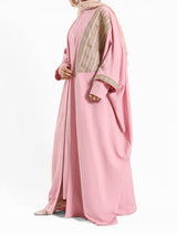 Rose kaftan with gold detailing – elegant modest fashion collection