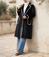 Elegant Suede Coat - Emalina Fashion