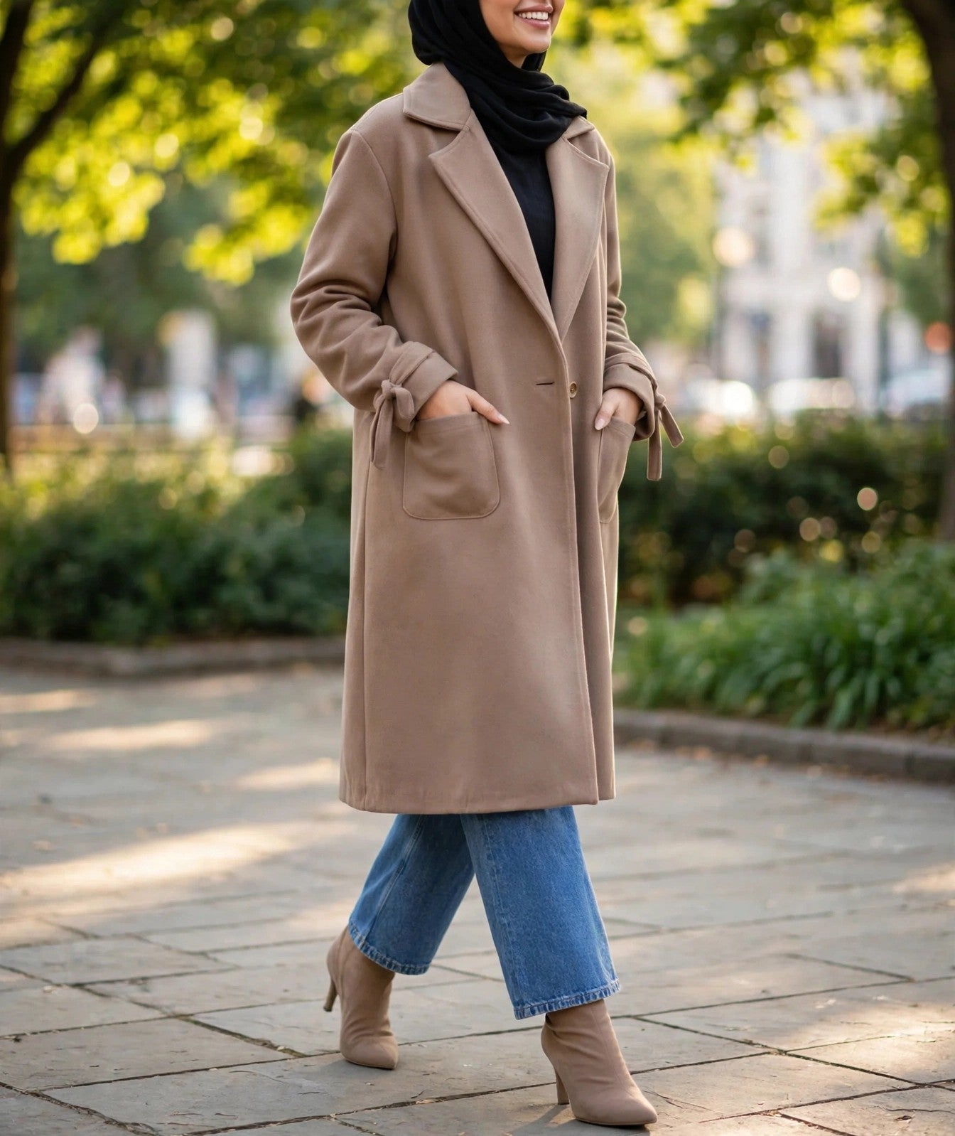 Elise Wool Coat - Emalina Fashion