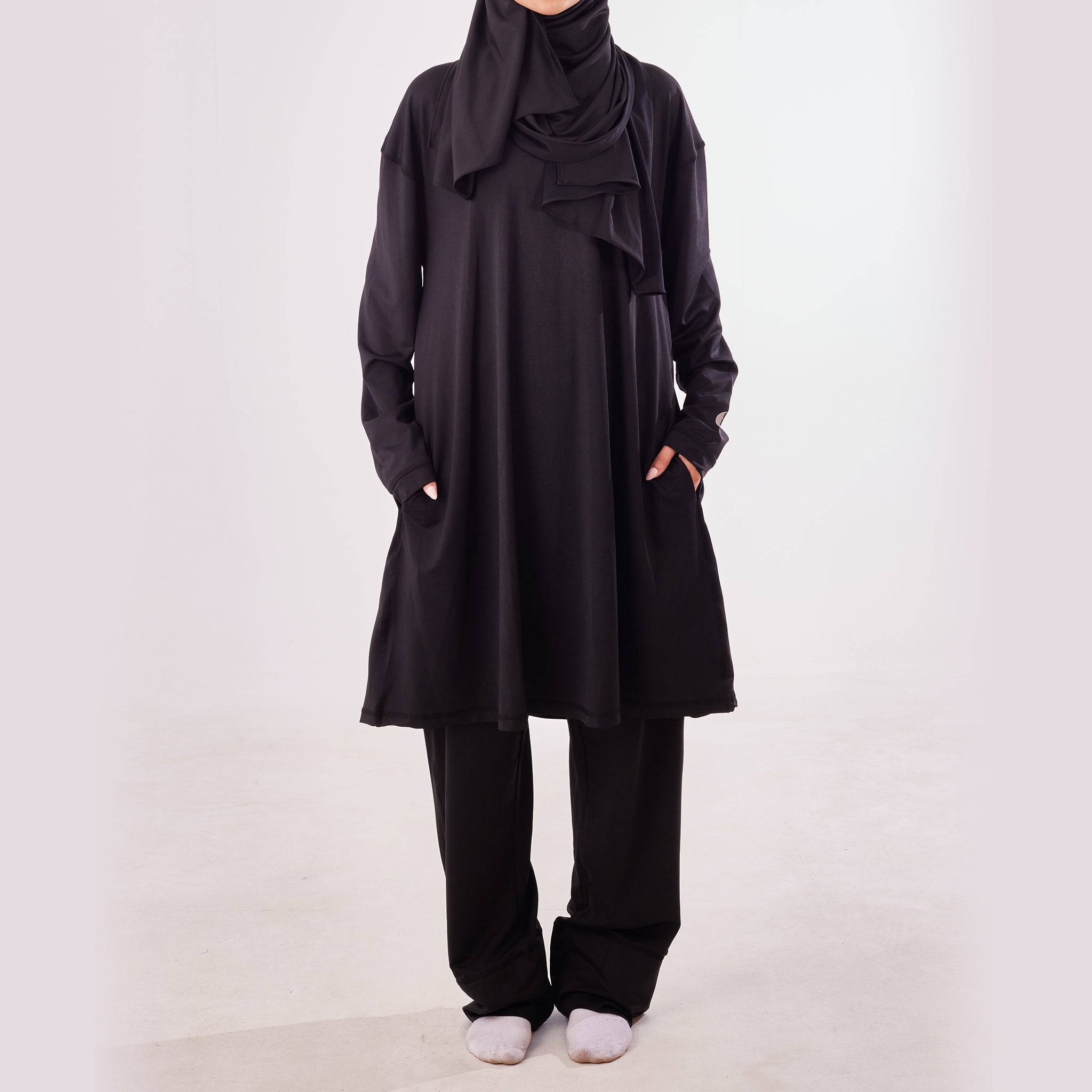 Basic Modest Burkini - Emalina Fashion