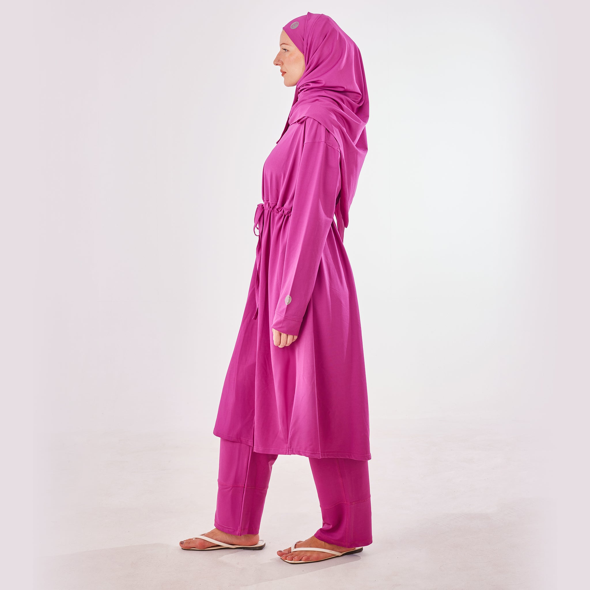 Zip-Up Burkini - Emalina Fashion