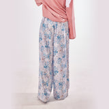 Blooming Linen Wide-Leg Pants - Emalina Fashion
