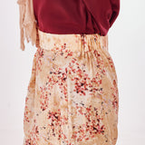 Blooming Linen Wide-Leg Pants - Emalina Fashion