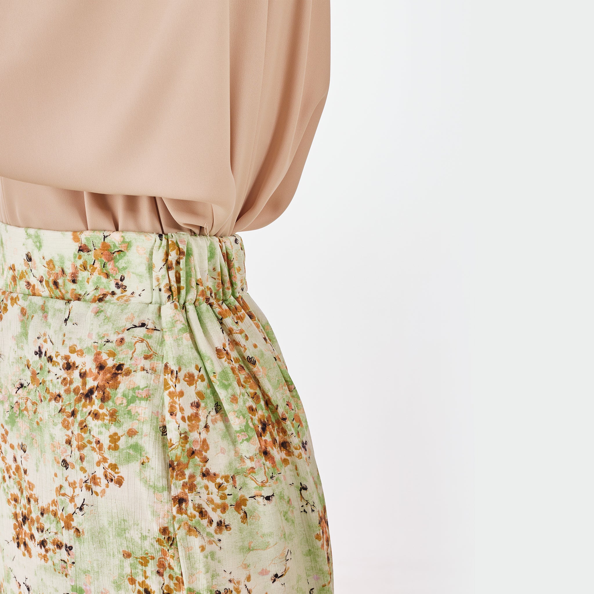 Blooming Linen Wide-Leg Pants - Emalina Fashion