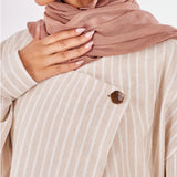 Striped Croisé Linen Top - Emalina Fashion