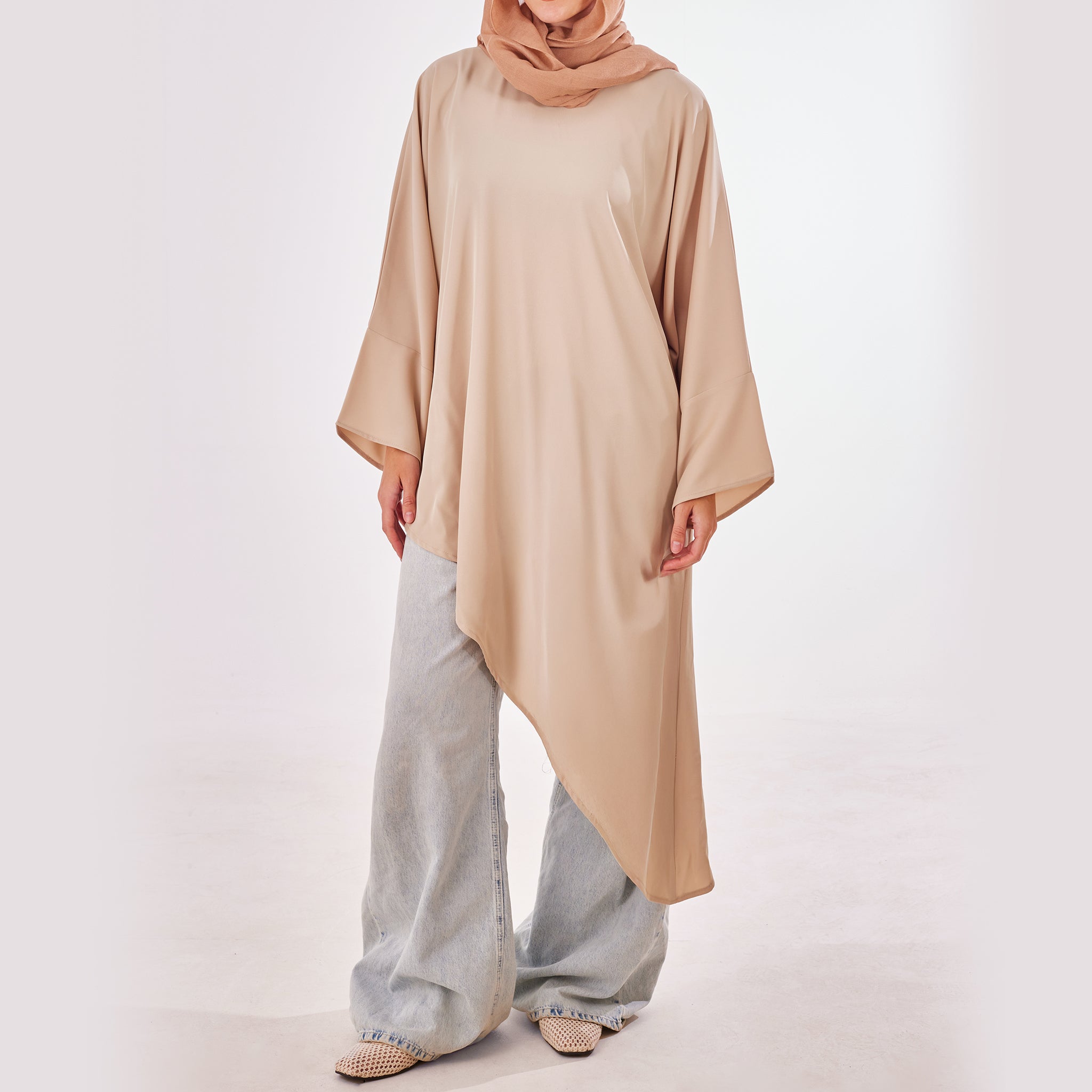 Asymmetrical Cascading Top - Emalina Fashion