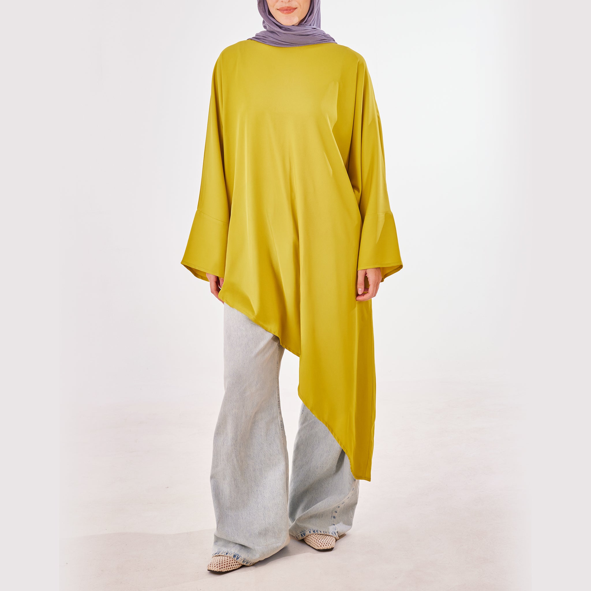 Asymmetrical Cascading Top - Emalina Fashion