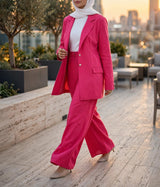 Executive Bloom Linen Pants - Emalina Fashion