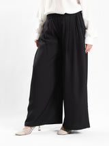 Floret Twirl Pants in breezy viscose blend with flowy wide-leg silhouette and high-rise waist, designed for modest summer comfort