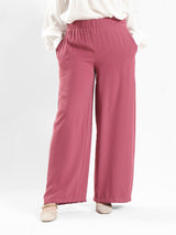 Glory Pants in airy fabric with skirt-like silhouette and wide-leg flow, designed for confident twirls and elegant summer wear