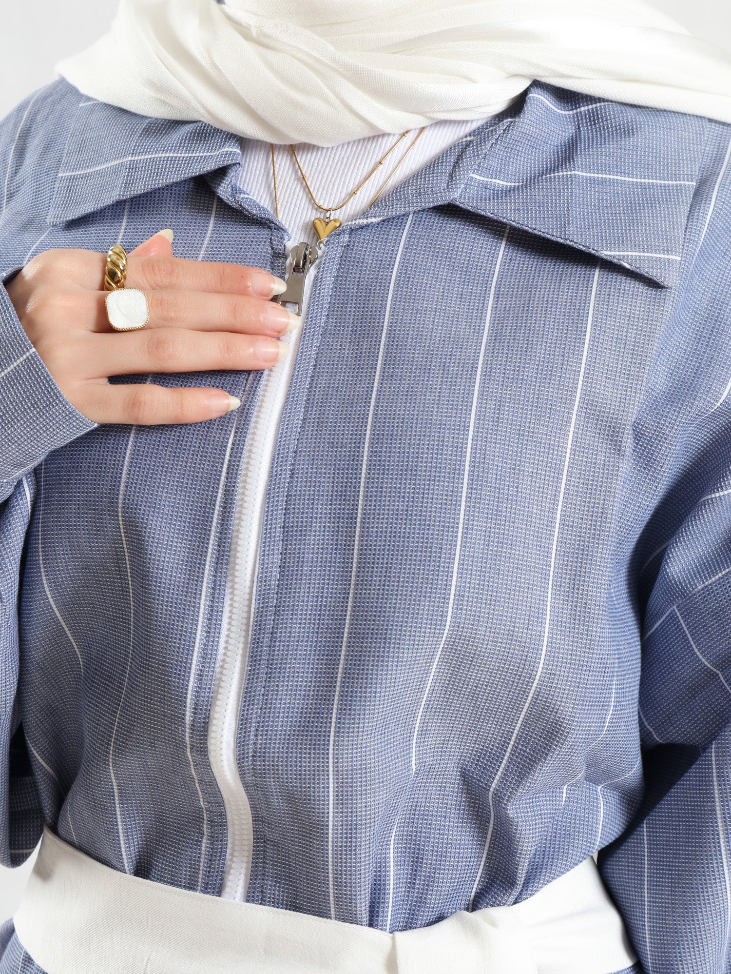 Linen Luxe Set in cotton-linen blend featuring belted kaftan with soft drape—crafted for breathable elegance across seasons