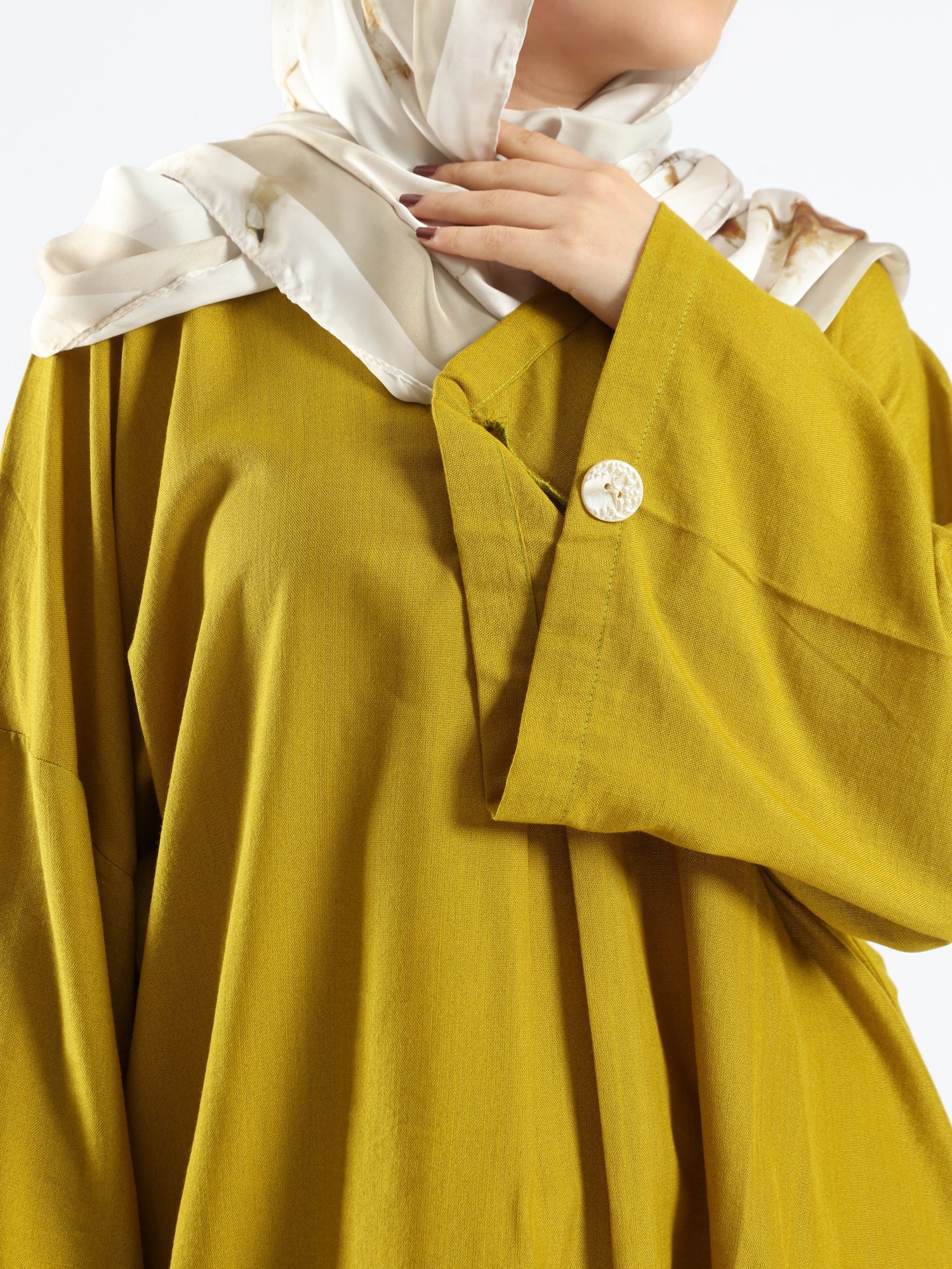 Linen Whisper Set in pure linen, available in black, lime green, and beige—lightweight and breathable for elegant modest summer wear