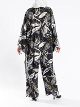 Linen Whisper Set in pure linen, available in black, lime green, and beige—lightweight and breathable for elegant modest summer wear