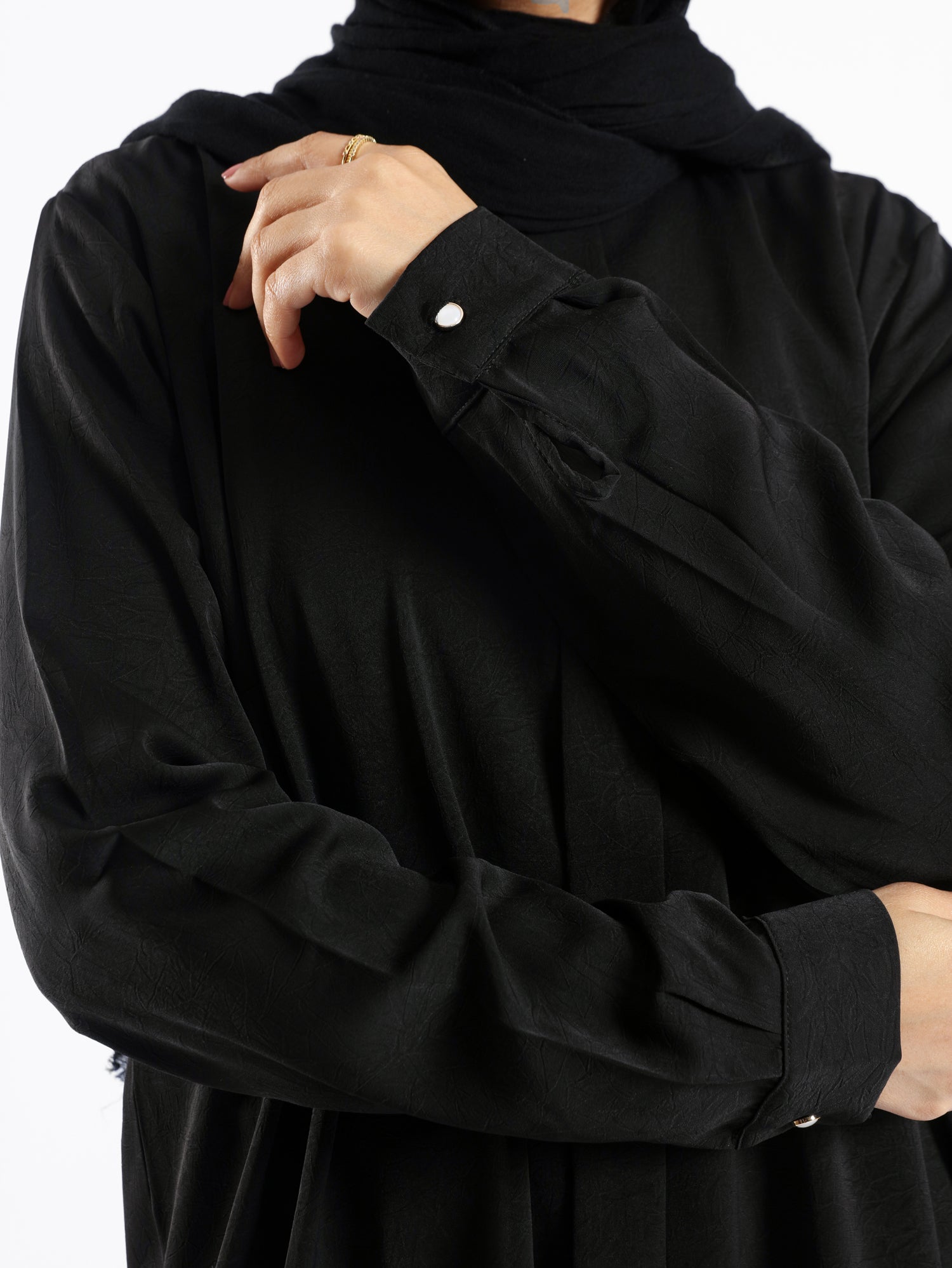 Long Flowy Basic Top in premium SBH fabric, available in orange, black, fuchsia, white, and olive—lightweight and elegant for modest summer styling