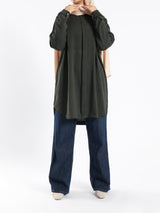 Long Flowy Basic Top in premium SBH fabric, available in orange, black, fuchsia, white, and olive—lightweight and elegant for modest summer styling