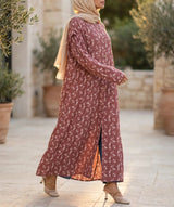 Long Modest Kimono - Emalina Fashion