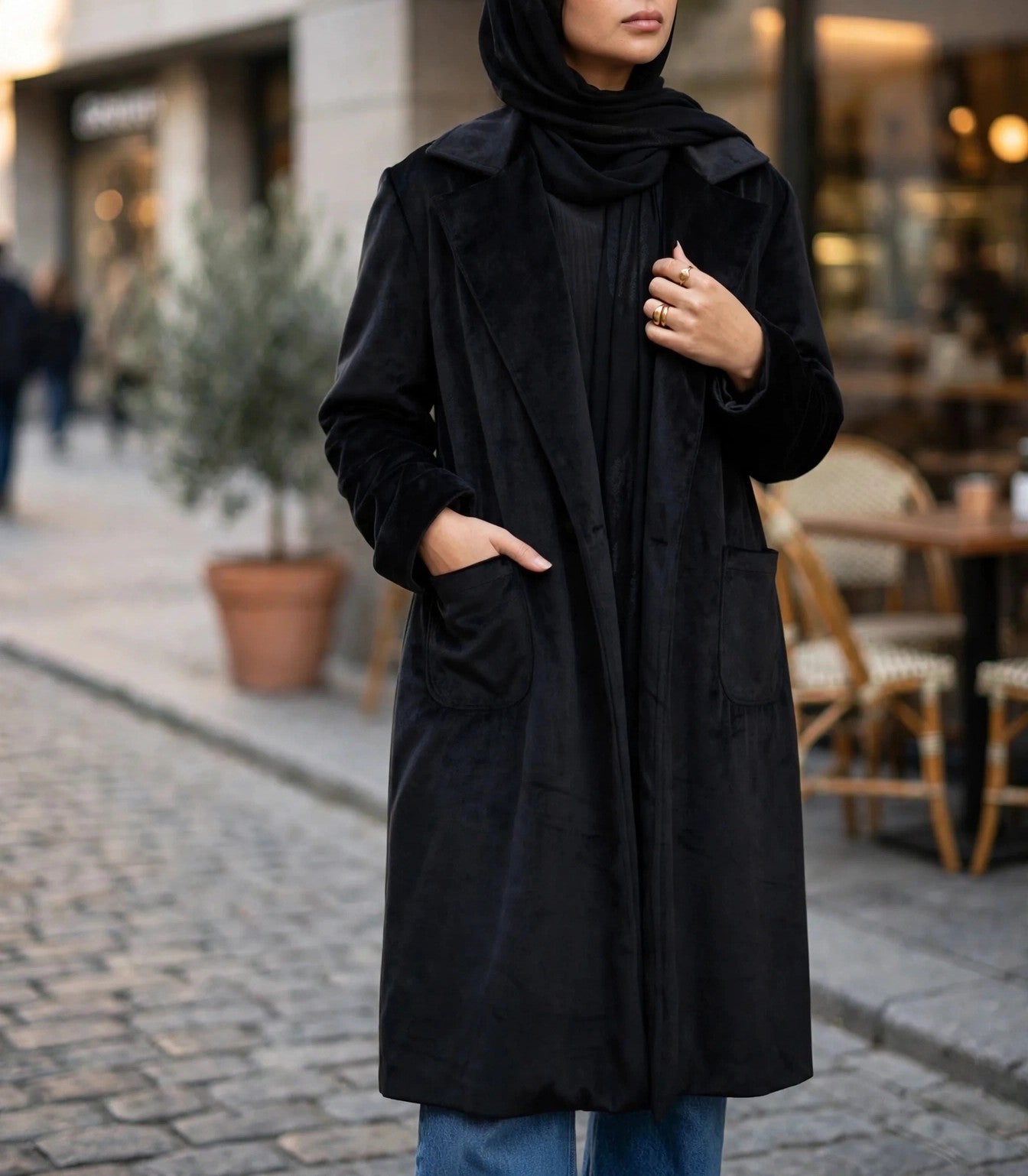Madeleine Suede Coat - Emalina Fashion
