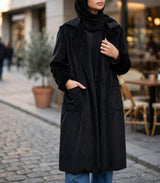 Madeleine Suede Coat - Emalina Fashion