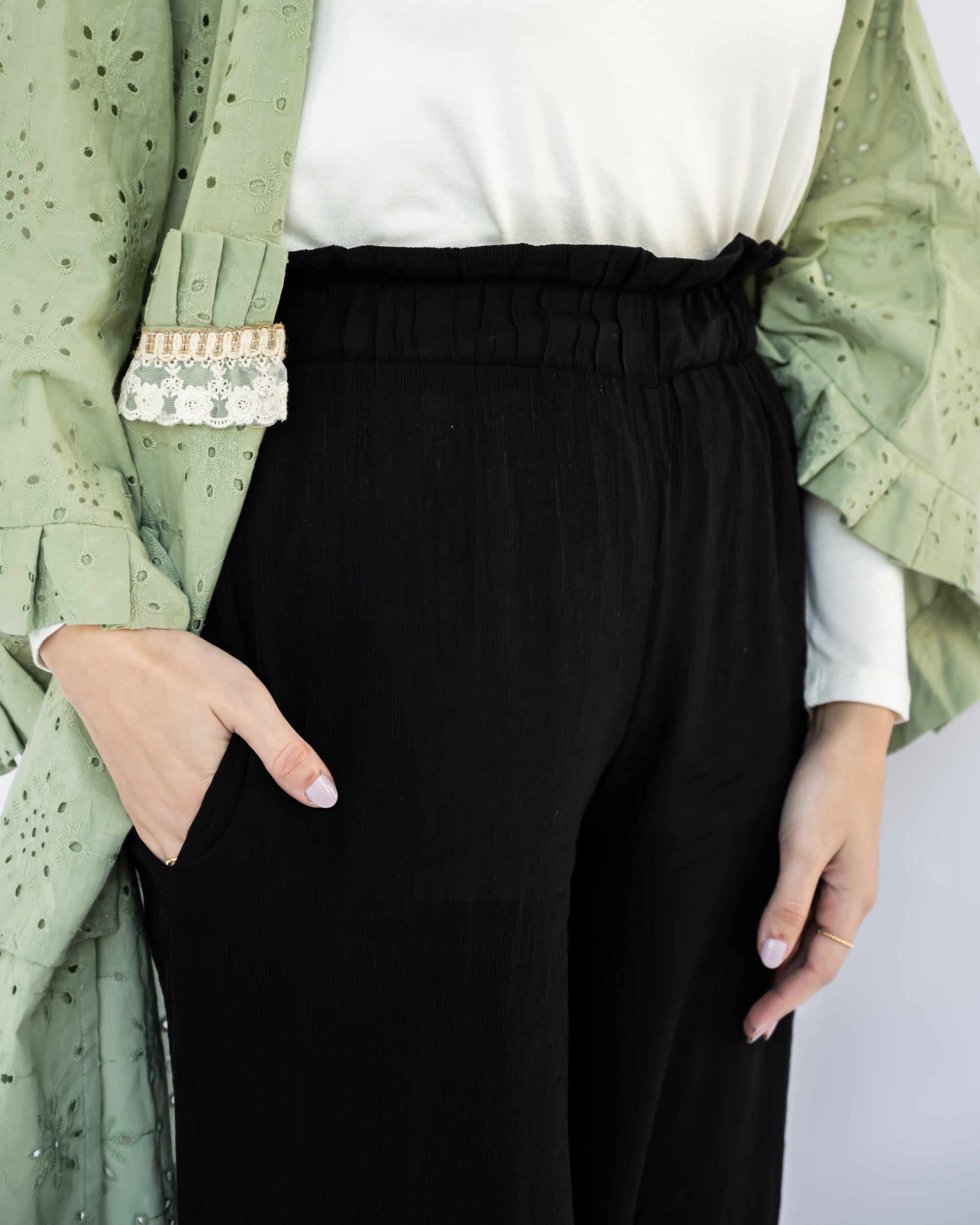 Mini Flair Kaftan Dress in premium Flory cotton, a free-size silhouette available in baby blue, blue, olive, or purple—versatile and comfortable for Ramadan and everyday wear