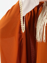 Shimmering Nights Kaftan in elegant polyester with refined detailing, tailored for graceful evenings and festive modest wear