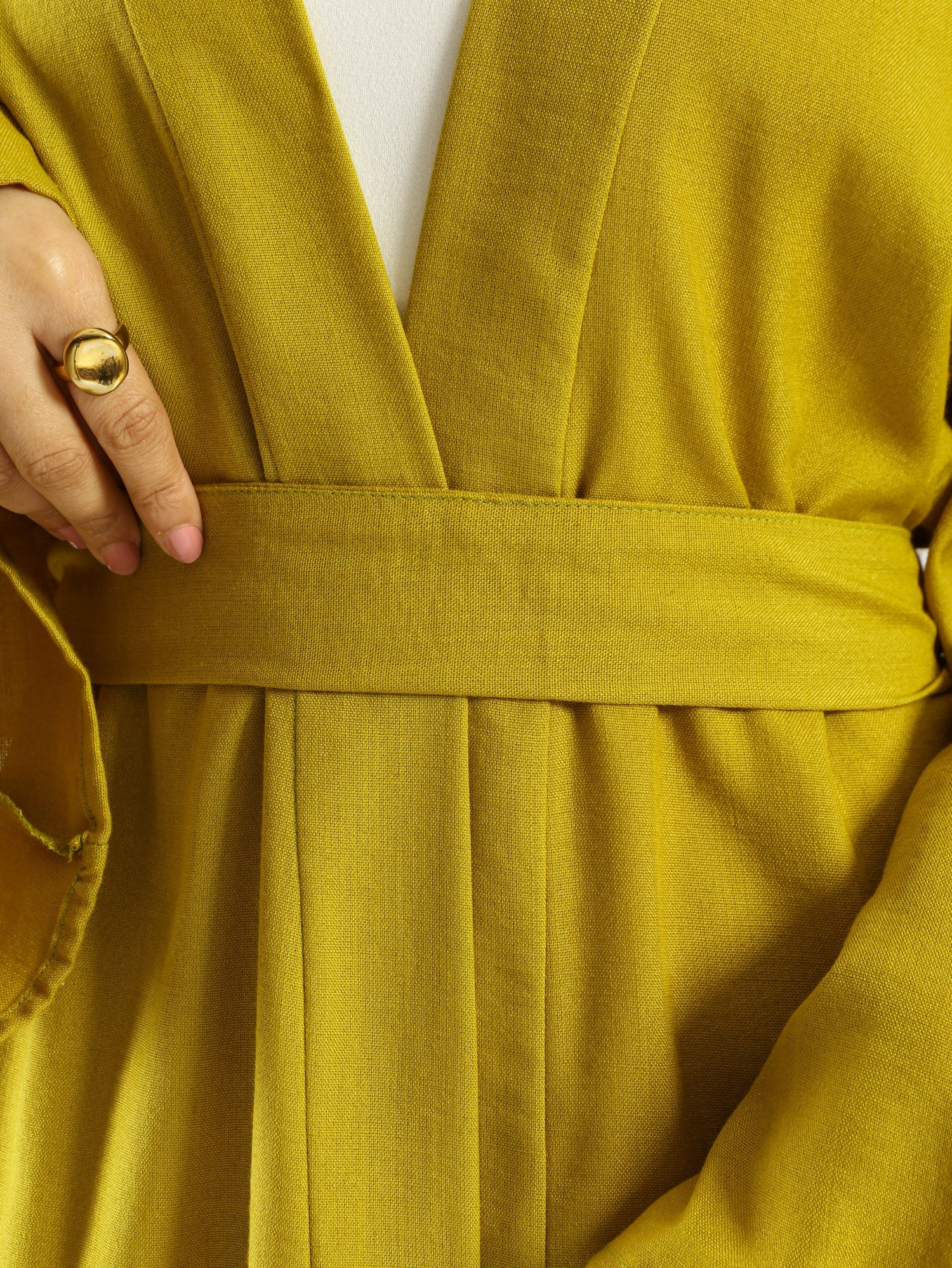 Sunset Kimono Breeze in printed plasma fabric with vibrant hues—lightweight and modest for summer evenings