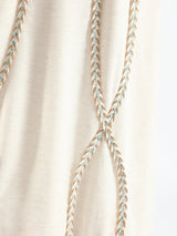 The Oasis Dress in cotton-linen blend with flowing silhouette, a breathable and modest kaftan dress for summer wear