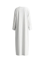 White Latte Abaya - Emalina Fashion