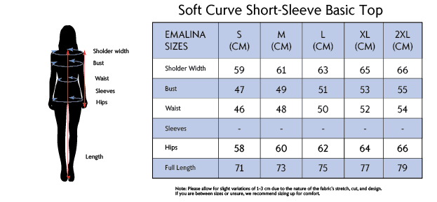 Soft Curve Short-Sleeve Basic Top Bundle