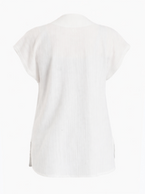 Soft Curve Short-Sleeve Basic Top